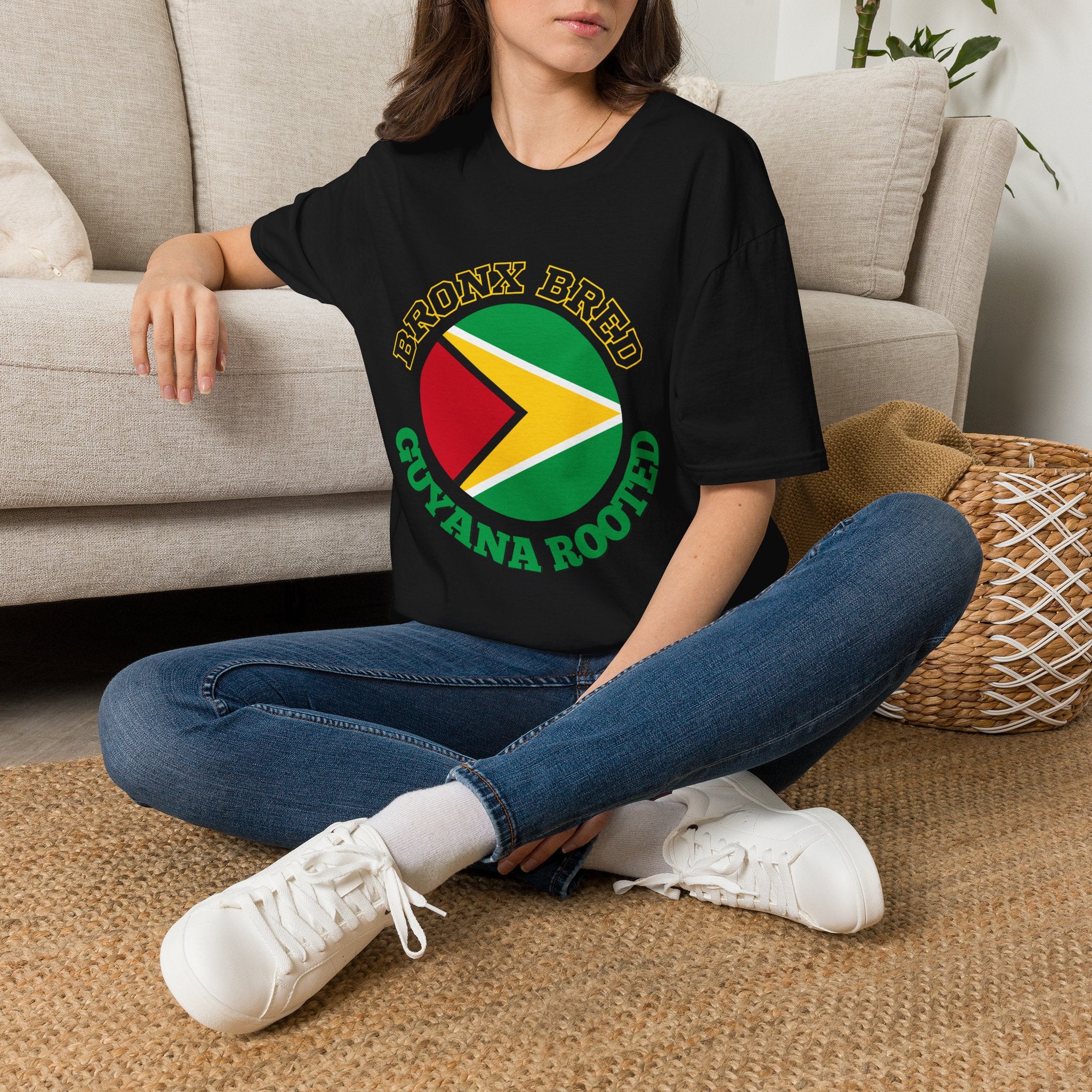 Bronx Bred, Guyana Rooted Tee | Boogie Down Caribbean Pride Shirt