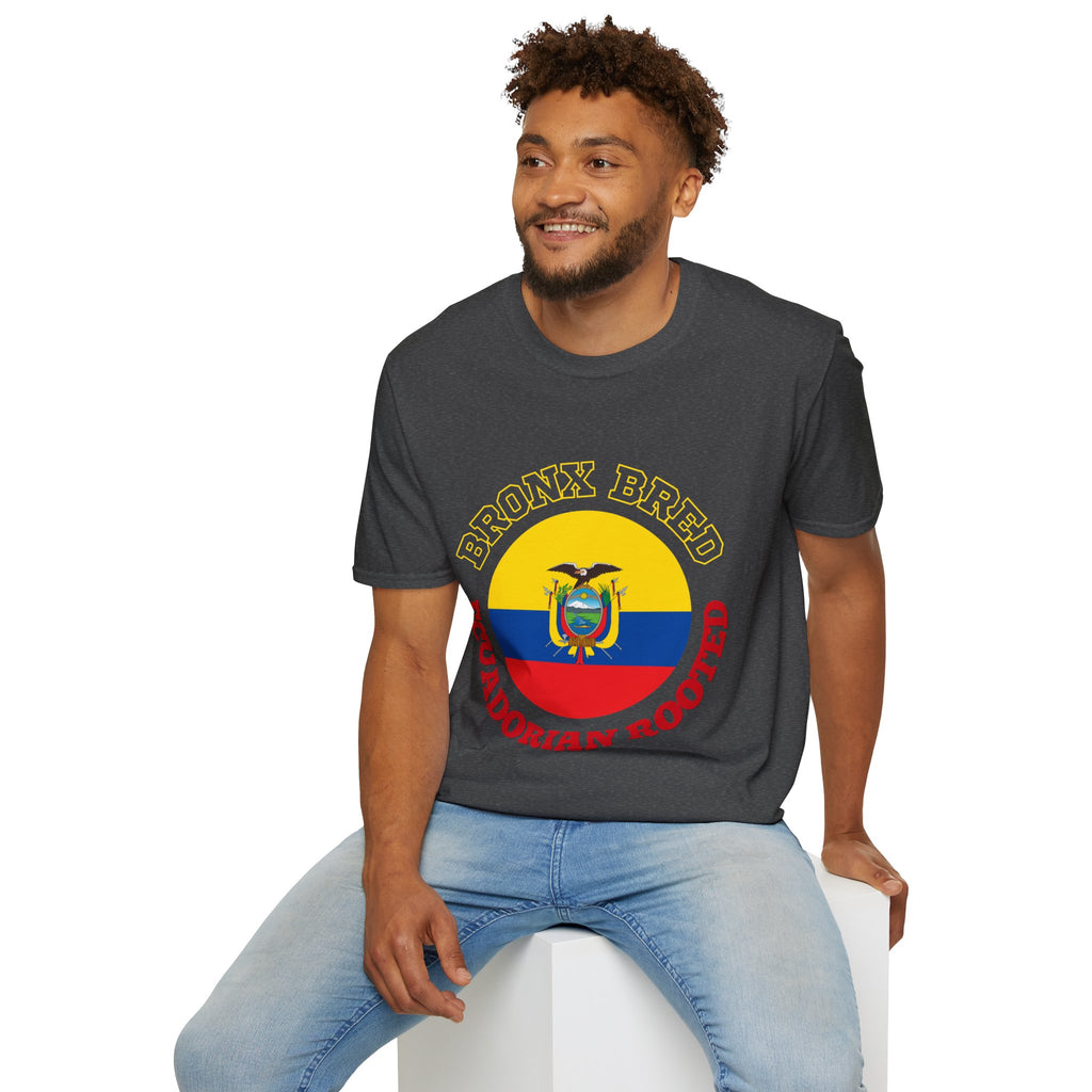 Bronx Bred, Ecuador Rooted T-Shirt — Ecuador Flag Crest Tee