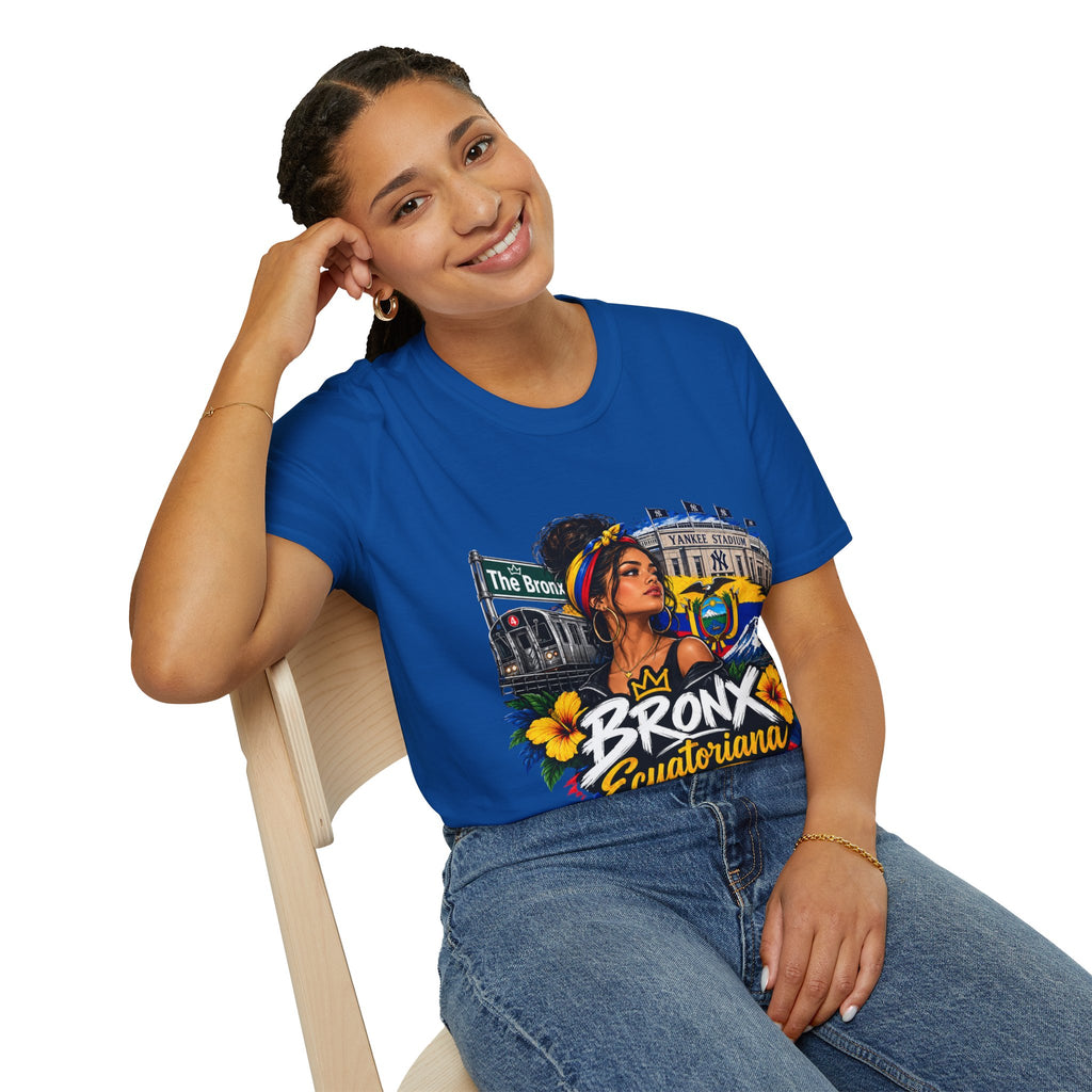 Bronx Ecuatoriana T-Shirt — Ecuadorian Pride NYC Floral Graphic