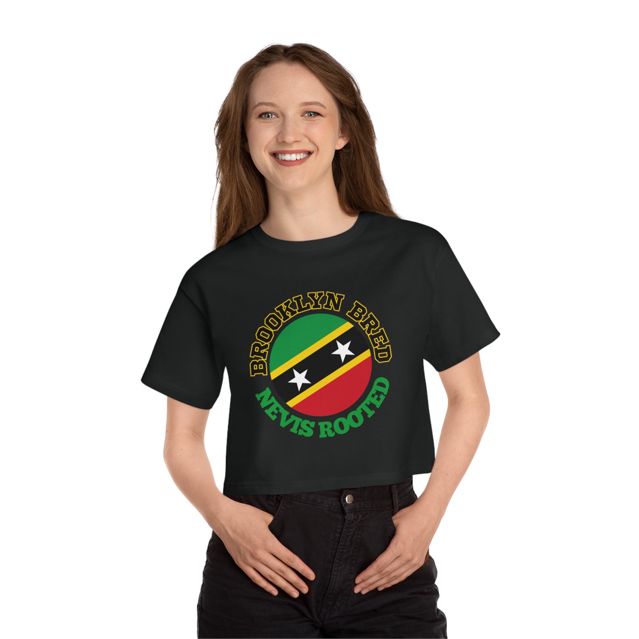Brooklyn Bred, Nevis Rooted Cropped T-Shirt