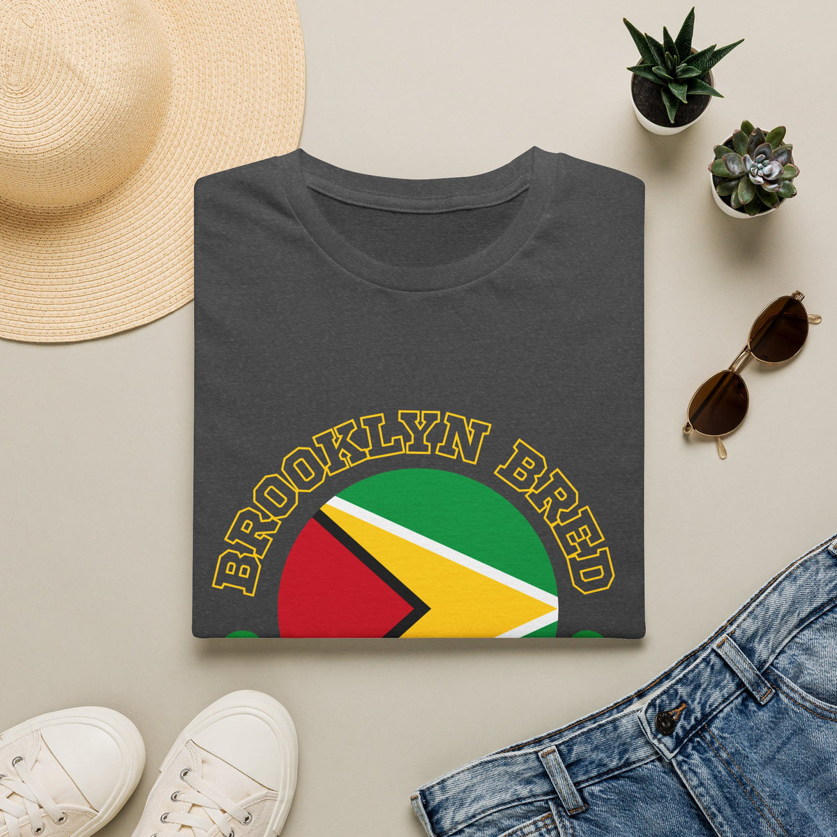 Brooklyn Bred Guyana Rooted T-Shirt | Caribbean Pride Parade Tee