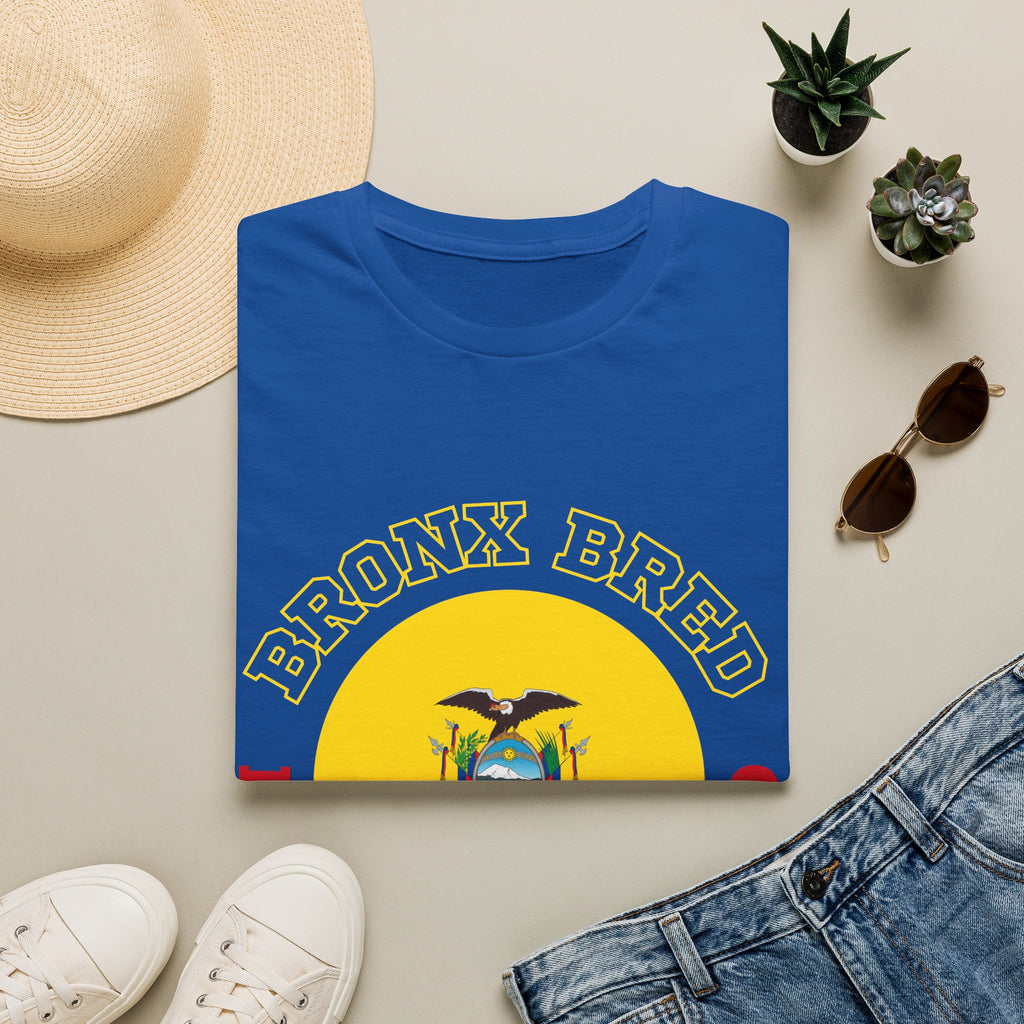 Bronx Bred, Ecuador Rooted T-Shirt — Ecuador Flag Crest Tee