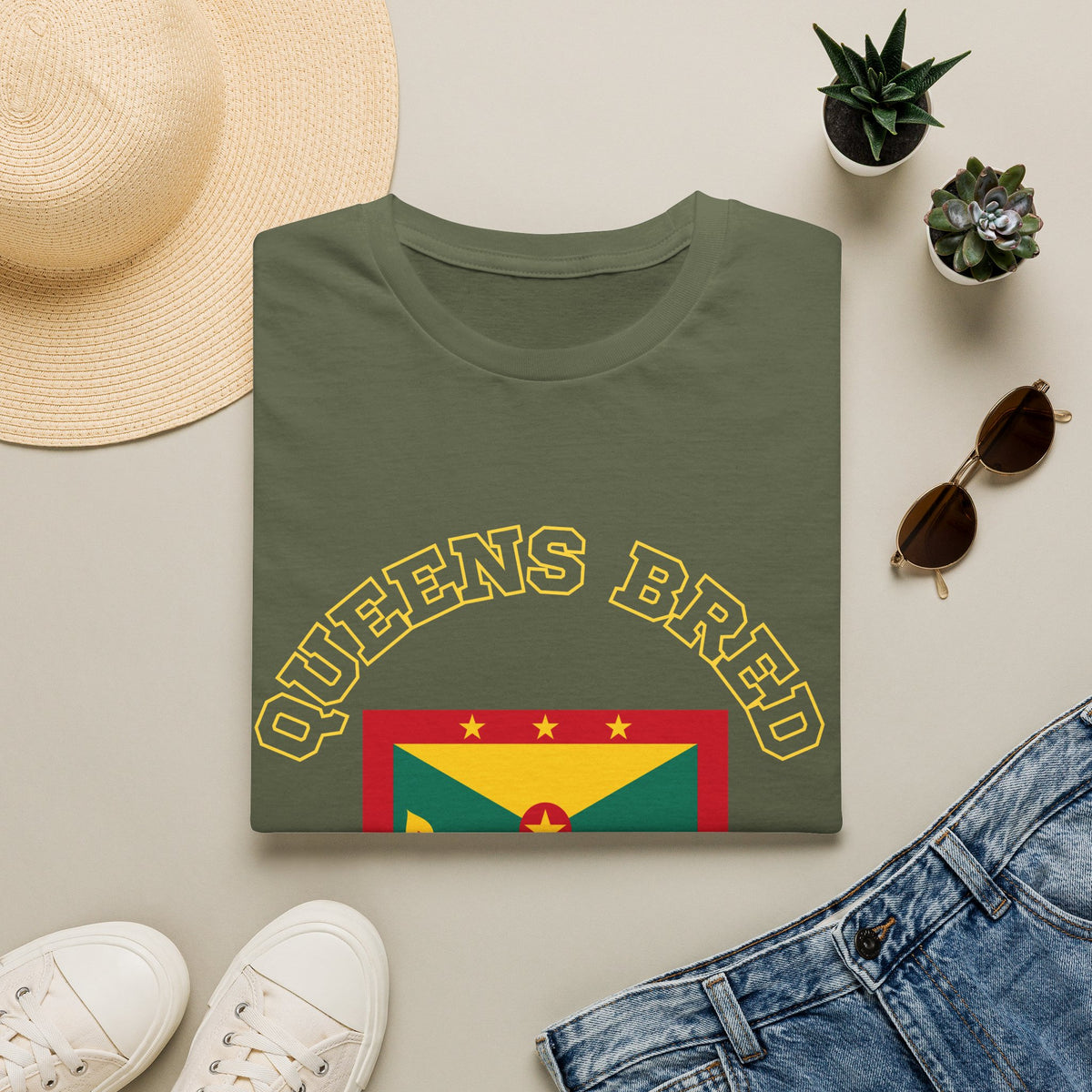 Queens Bred, Grenada Rooted Heritage T-Shirt