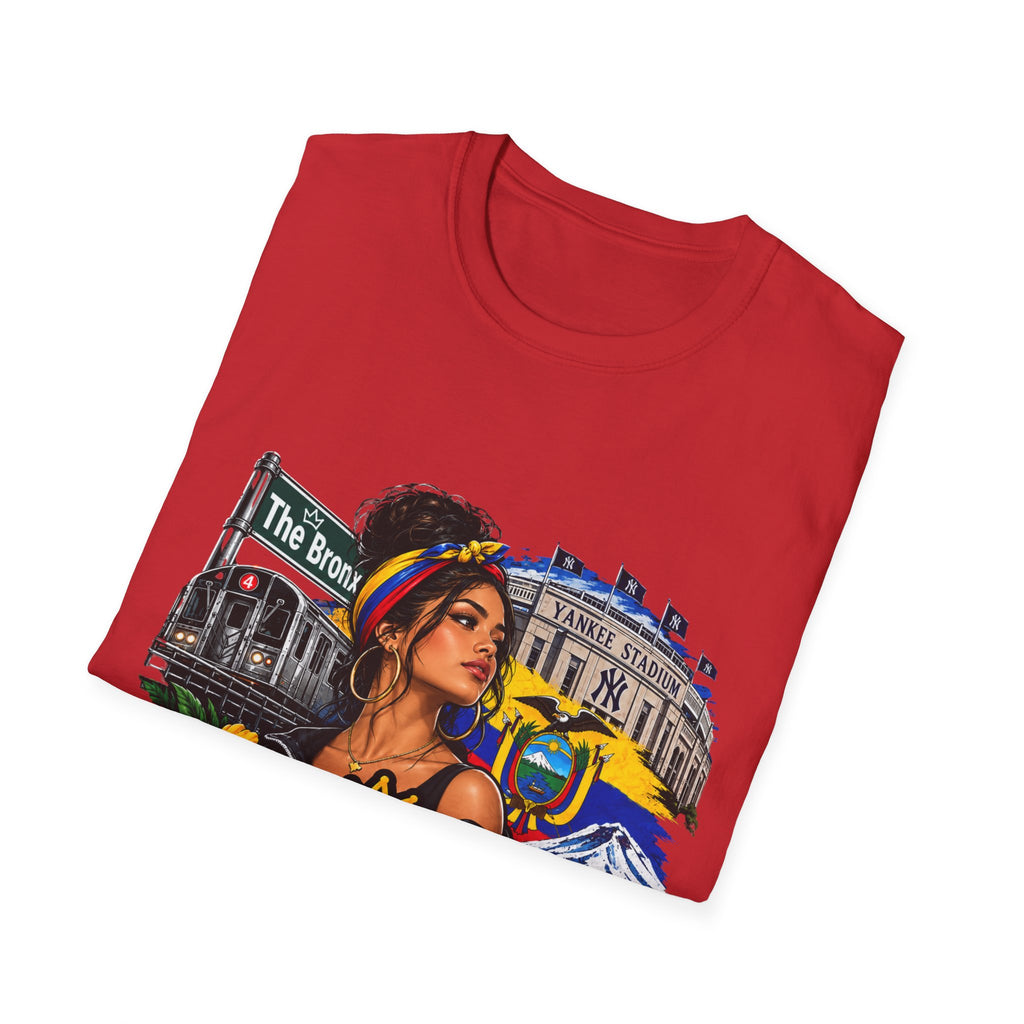 Bronx Ecuatoriana T-Shirt — Ecuadorian Pride NYC Floral Graphic