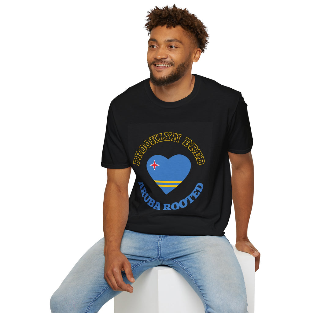 Brooklyn Bred Aruba Rooted T-Shirt — Heart Flag Travel Tee