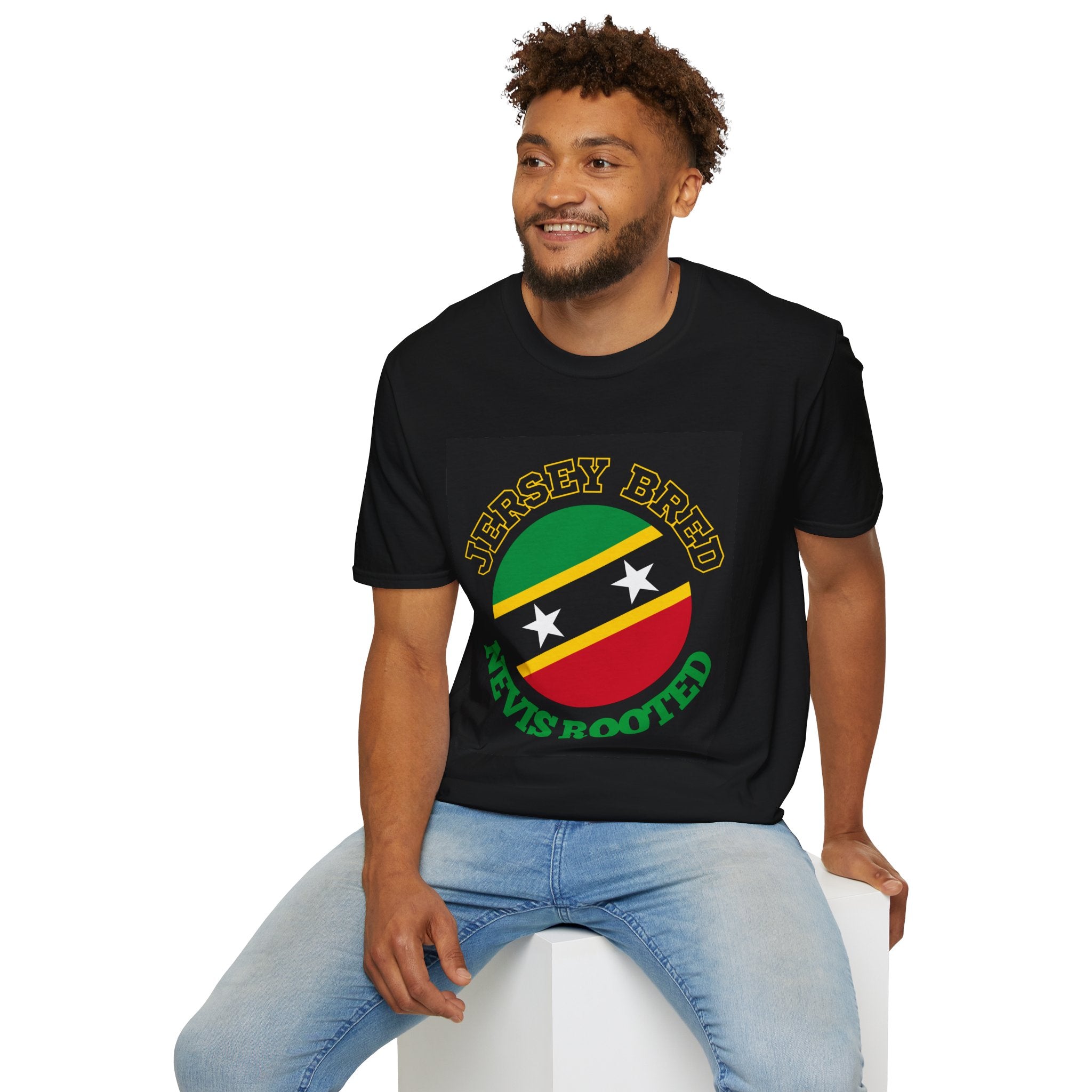 Jersey Bred Nevis Rooted T-Shirt – St. Kitts & Nevis Pride Tee