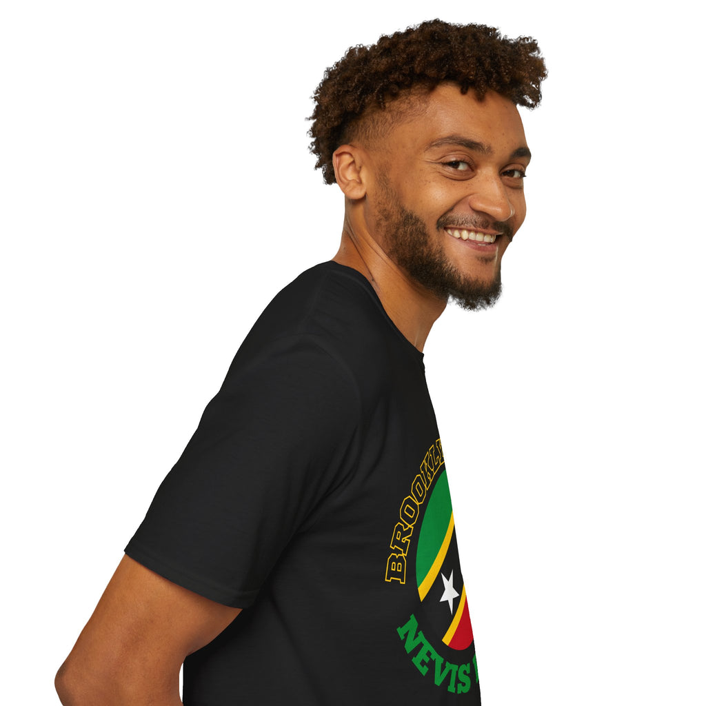 Brooklyn Bred Nevis Rooted T-Shirt — Caribbean Flag Pride Tee
