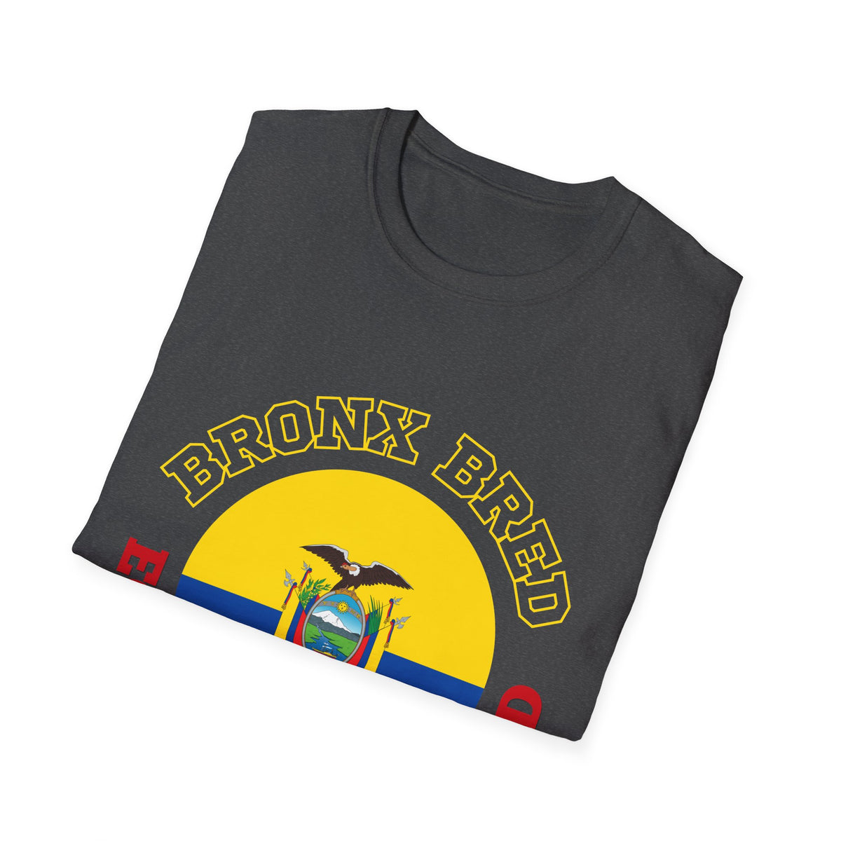 Bronx Bred, Ecuador Rooted T-Shirt — Ecuador Flag Crest Tee