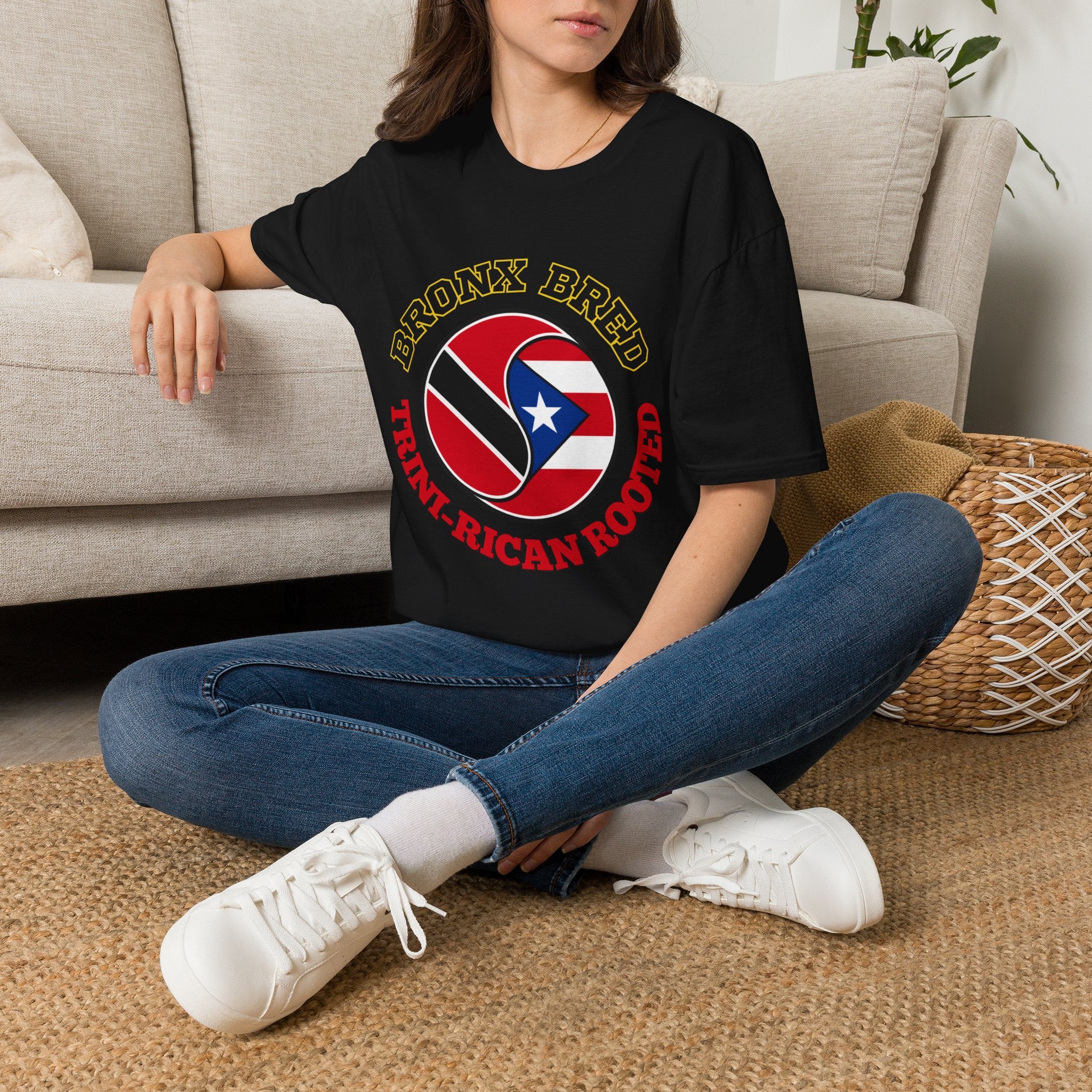 Bronx Bred, Trini-Rican Rooted Heritage Tee