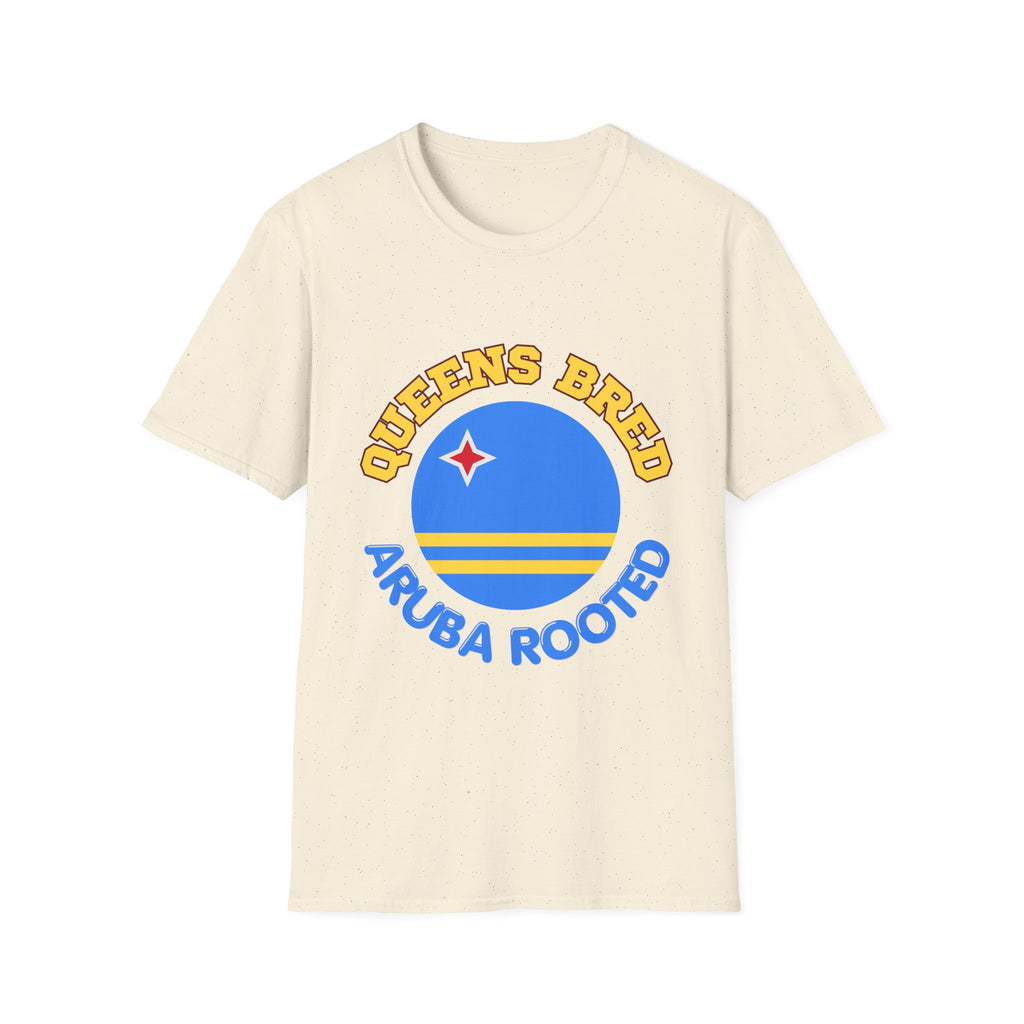 Queens Bred Aruba Rooted T-Shirt — Caribbean Pride Tee