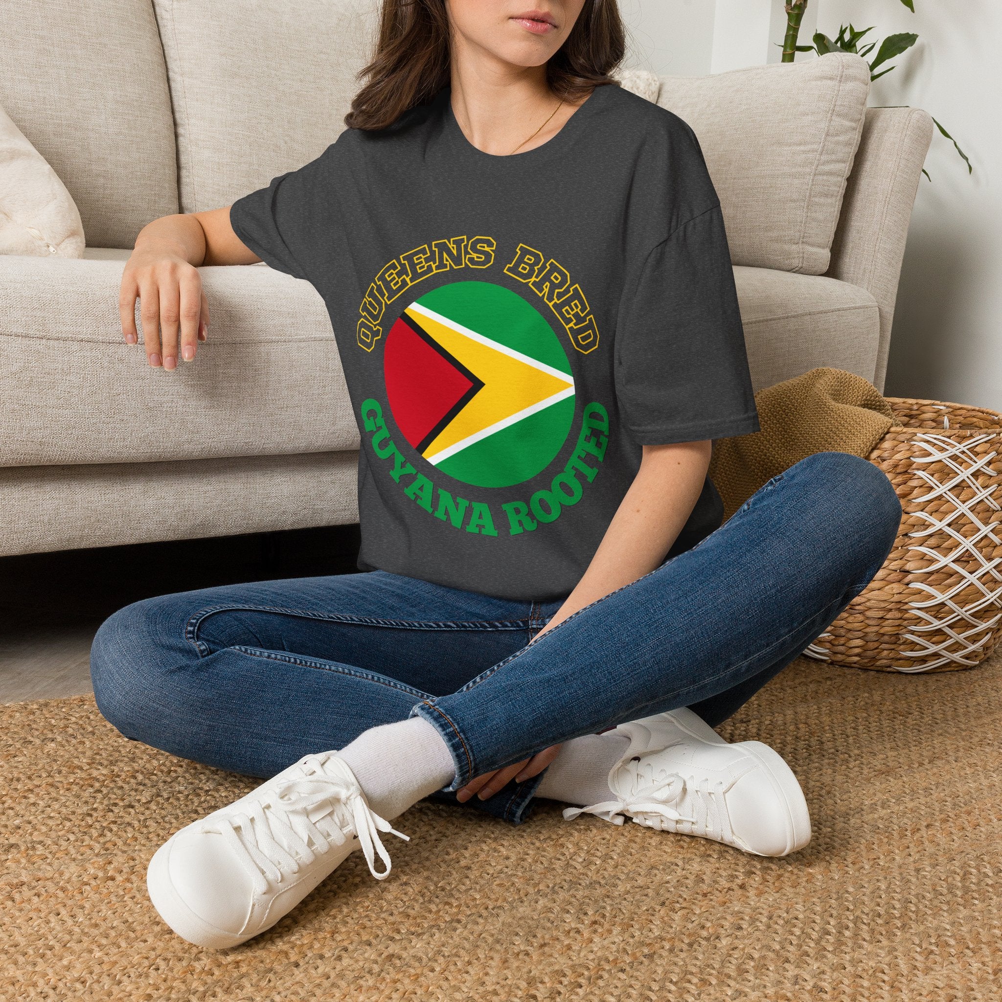 Queens Bred, Guyana Rooted Tee | Little Guyana Pride Shirt