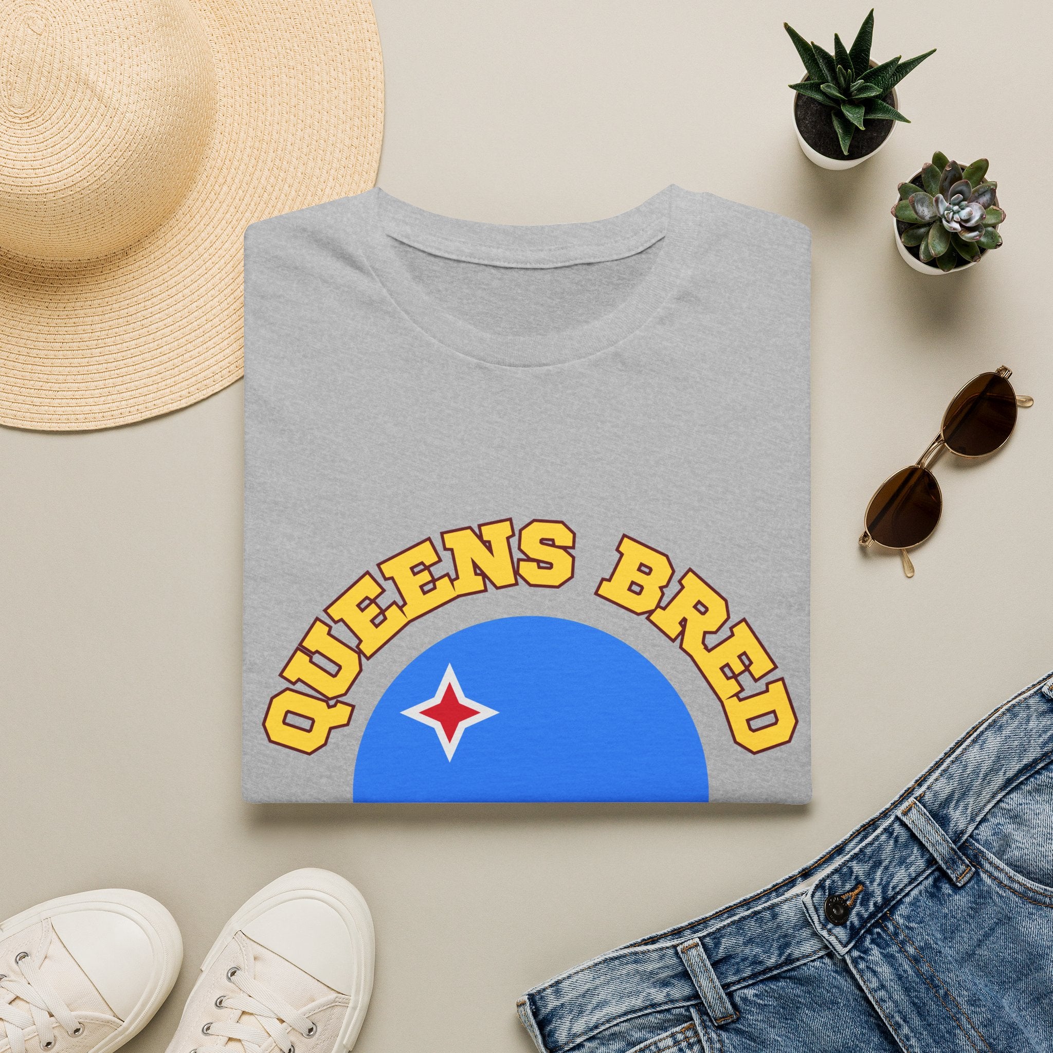 Queens Bred Aruba Rooted T-Shirt — Caribbean Pride Tee