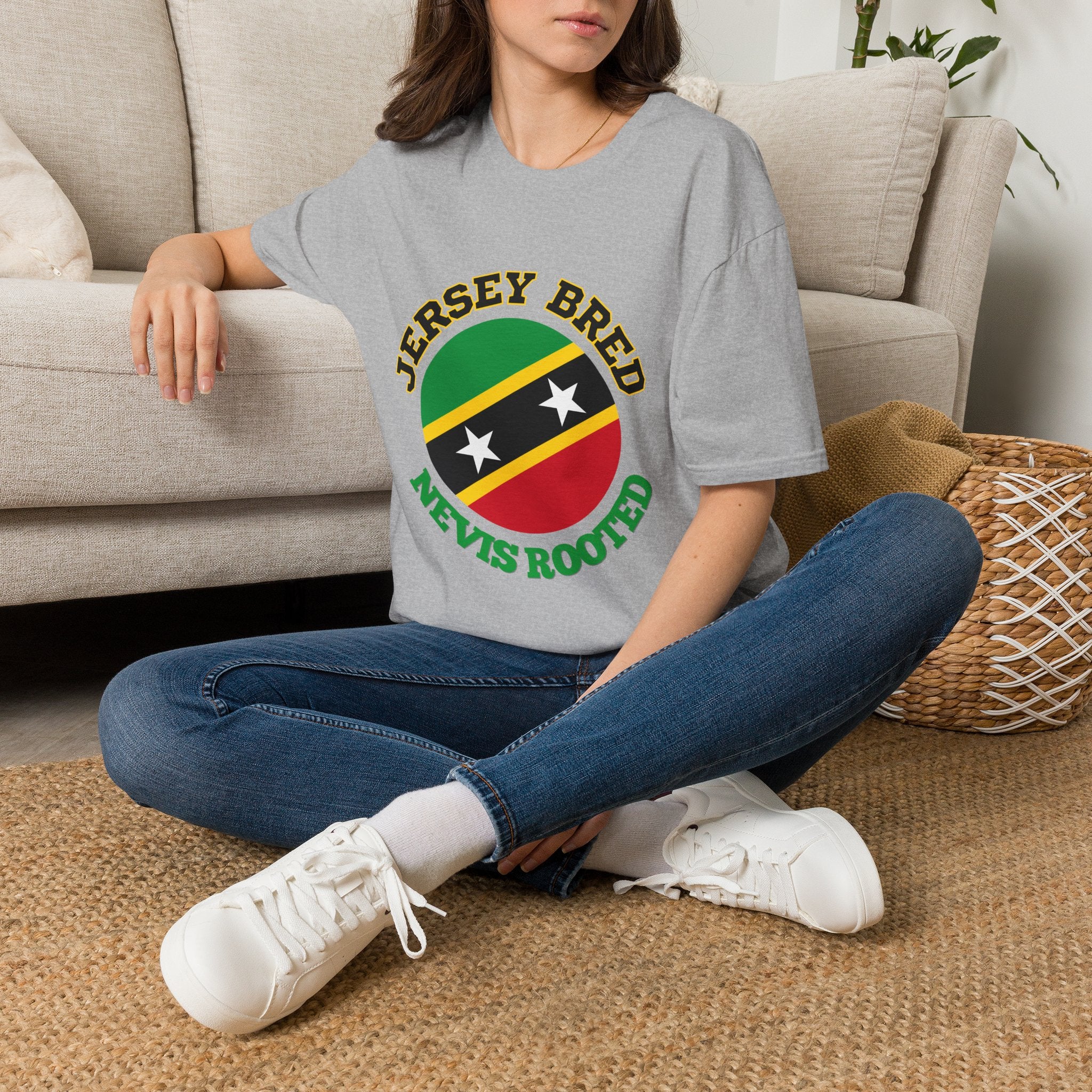 T-Shirt — Jersey Breed St. Kitts & Nevis Rooted Flag Design