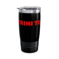Ringneck Tumbler (20oz) – Black Travel Tumbler with Bold Red "TRINI TO DE BONE" Text