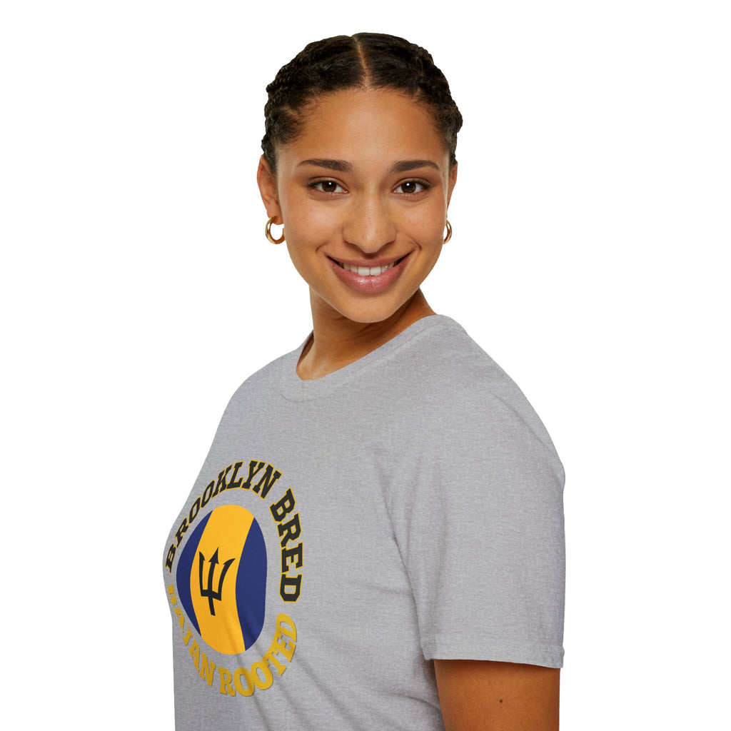Brooklyn Bred • Bajan Rooted T-Shirt — Barbados Trident Graphic Tee