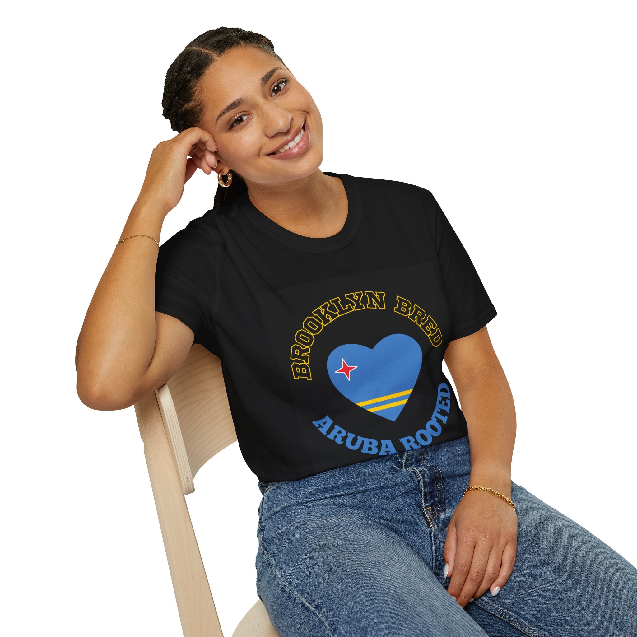 Brooklyn Bred Aruba Rooted T-Shirt — Heart Flag Travel Tee