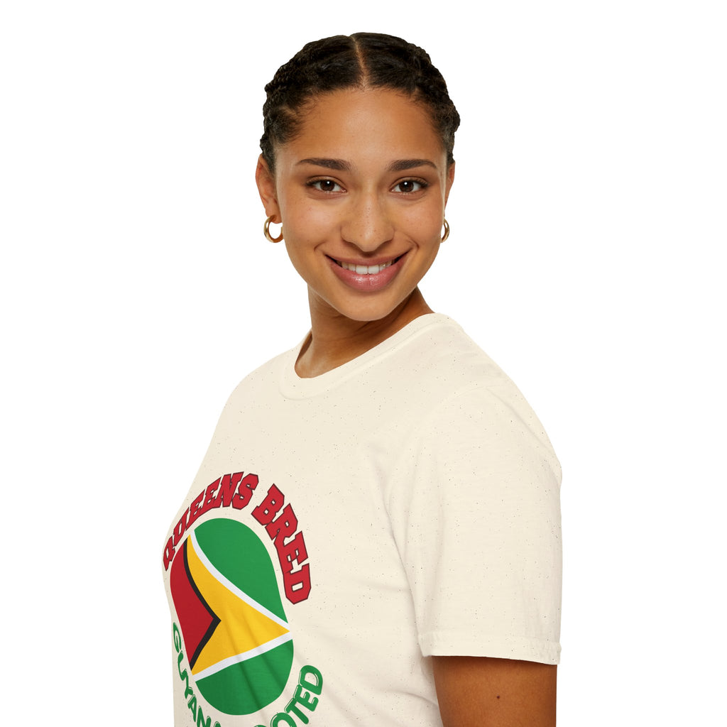 Queens Bred Guyana Rooted T-Shirt — Guyanese Flag Pride Tee