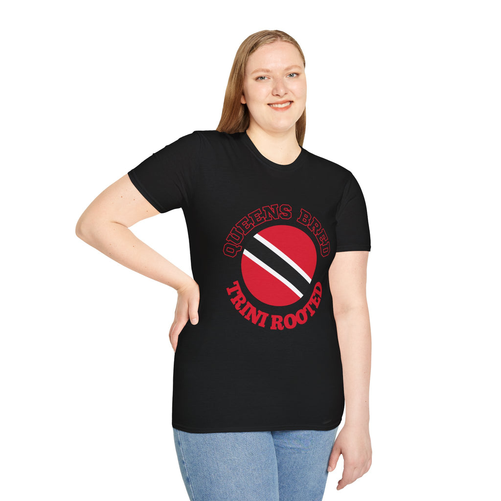 Queens Bred, Trini Rooted - Trinidad & Tobago Heritage T-Shirt
