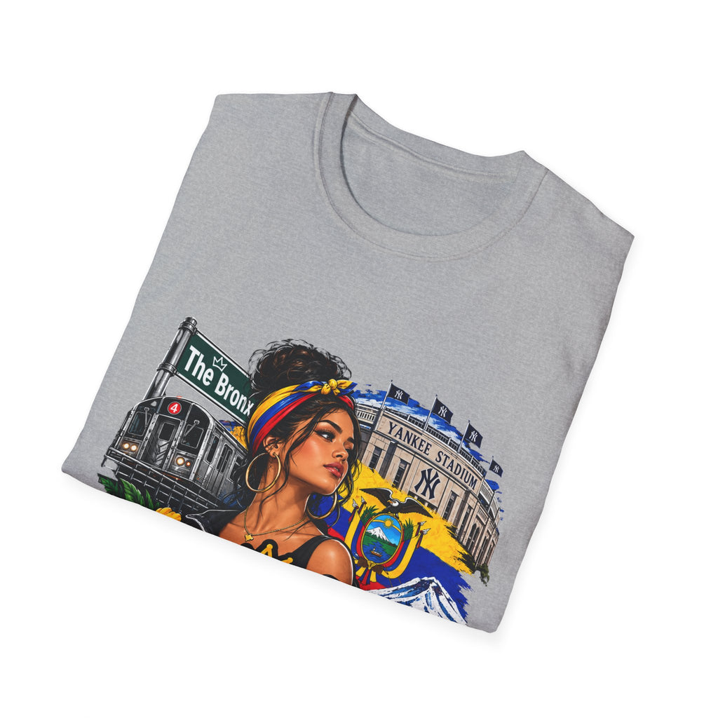 Bronx Ecuatoriana T-Shirt — Ecuadorian Pride NYC Floral Graphic