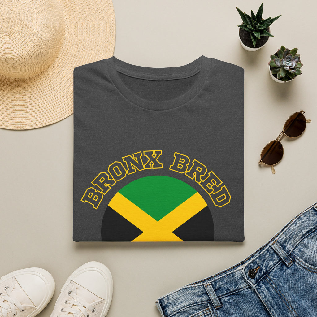 Bronx Bred, Jamaica Rooted Tee | Jamaican Flag Graphic for Parade & Festival Season