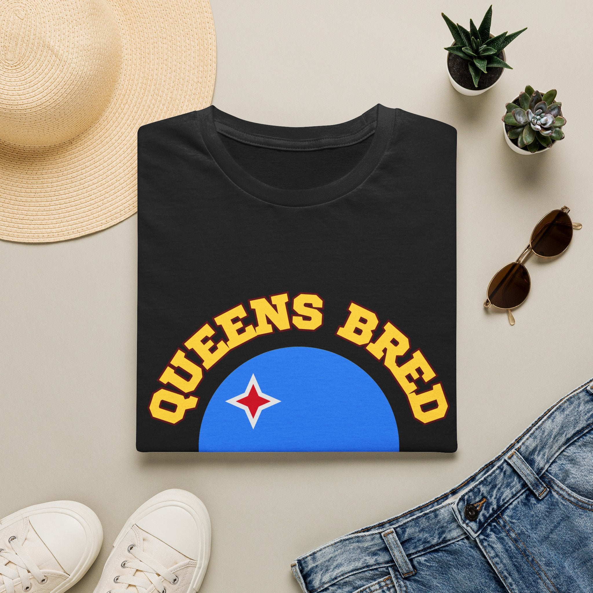 Queens Bred Aruba Rooted T-Shirt — Caribbean Pride Tee
