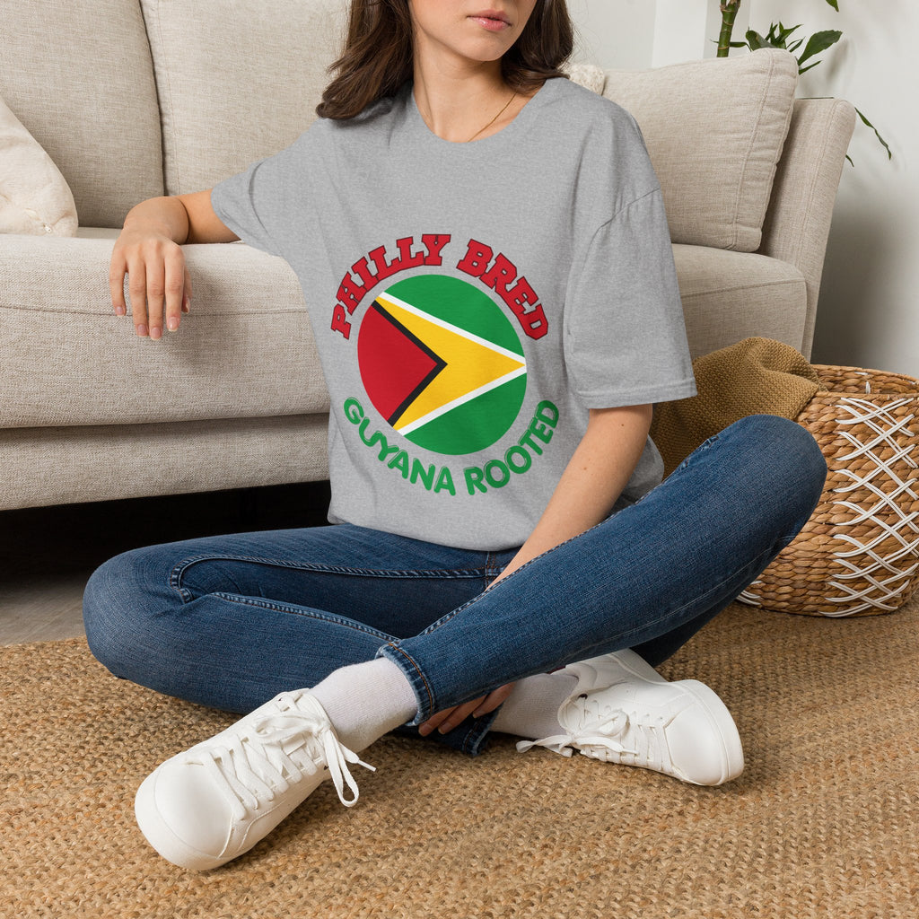 Guyana Rooted "Philly Bred" T-Shirt — Guyanese Flag Pride Tee
