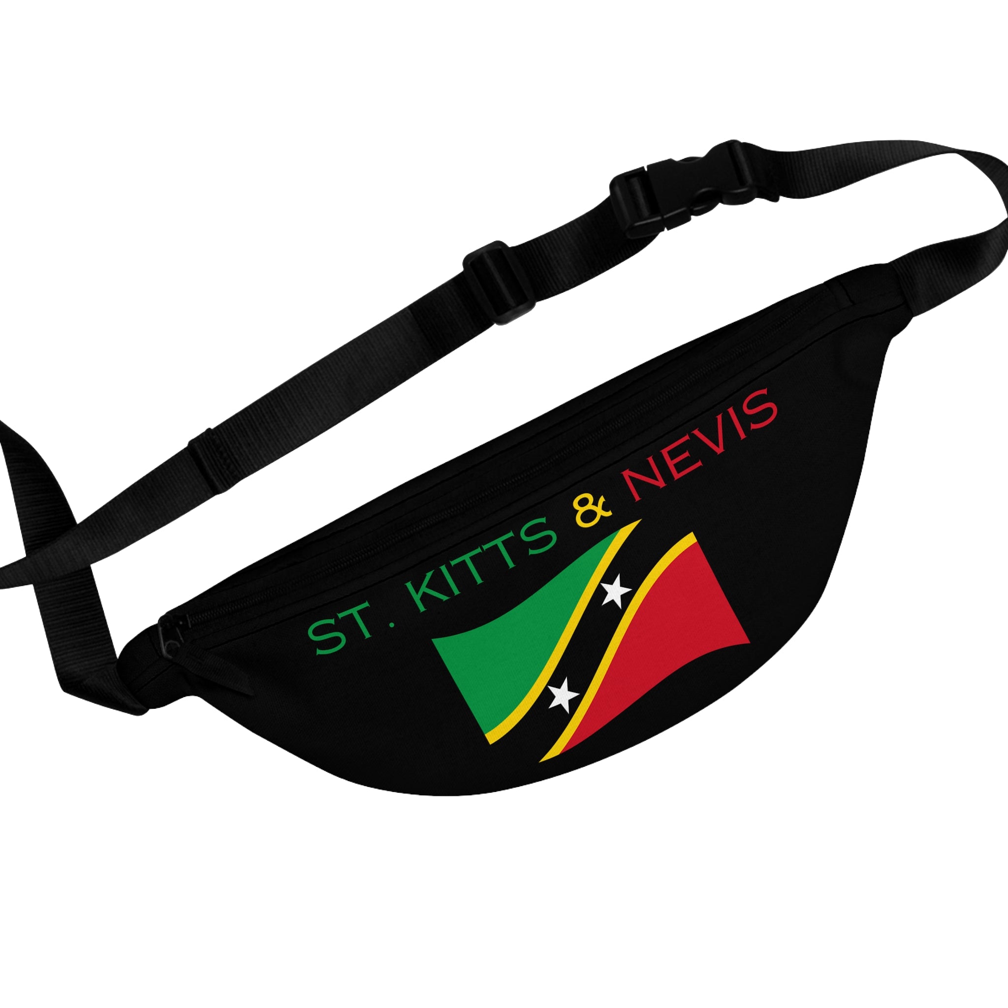 St. Kitts & Nevis Flag Fanny Pack — Travel Waist Bag for the road