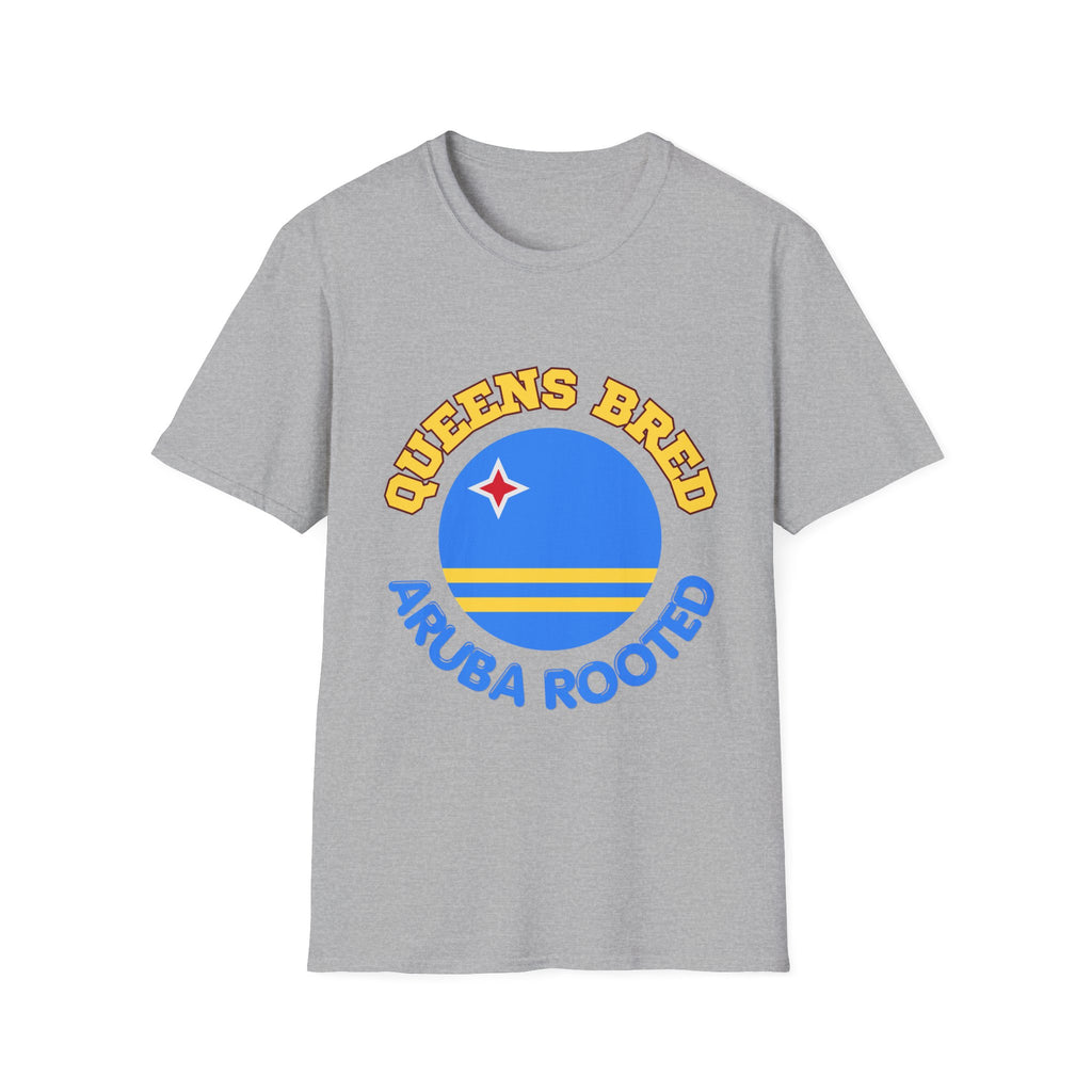 Queens Bred Aruba Rooted T-Shirt — Caribbean Pride Tee