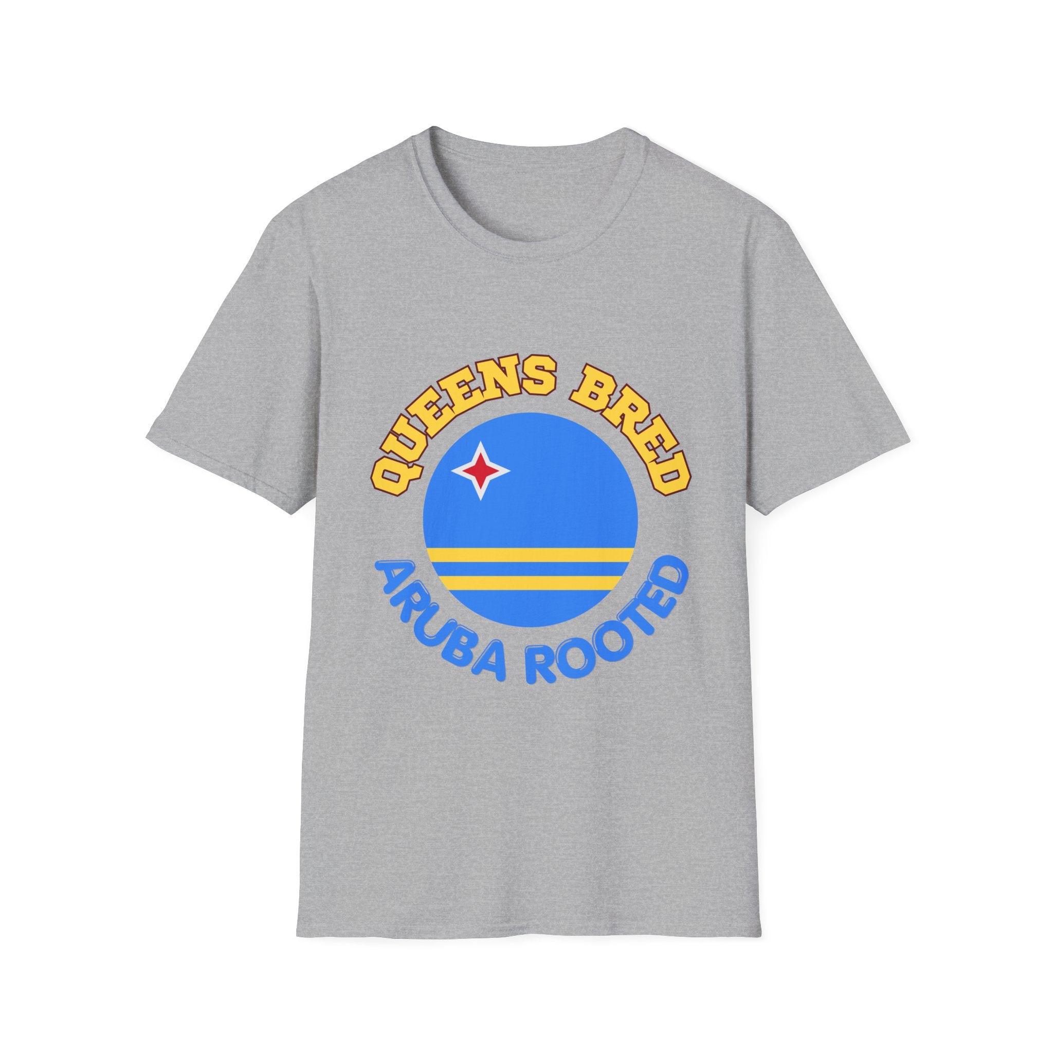 Queens Bred Aruba Rooted T-Shirt — Caribbean Pride Tee