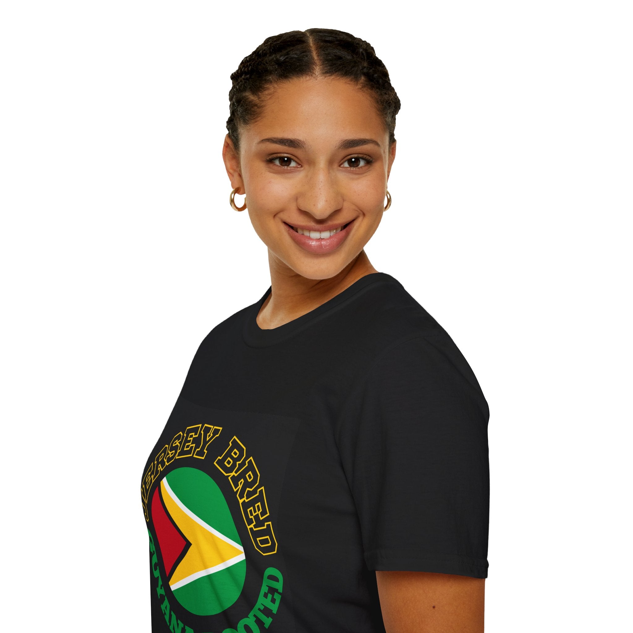 Guyana Roots Jersey T-Shirt – "Jersey Breed" Retro Flag Tee
