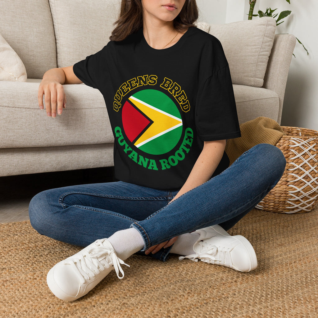 Queens Bred, Guyana Rooted Tee | Little Guyana Pride Shirt