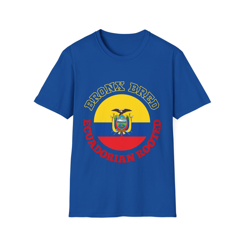 Bronx Bred, Ecuador Rooted T-Shirt — Ecuador Flag Crest Tee
