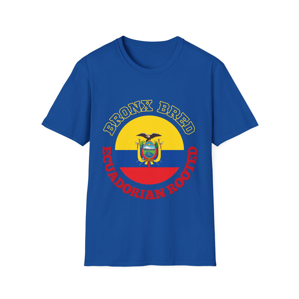 Bronx Bred, Ecuador Rooted T-Shirt — Ecuador Flag Crest Tee