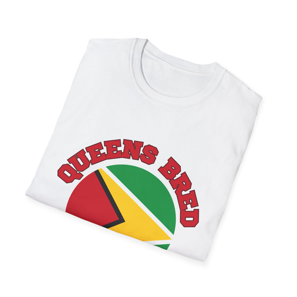 Queens Bred Guyana Rooted T-Shirt — Guyanese Flag Pride Tee