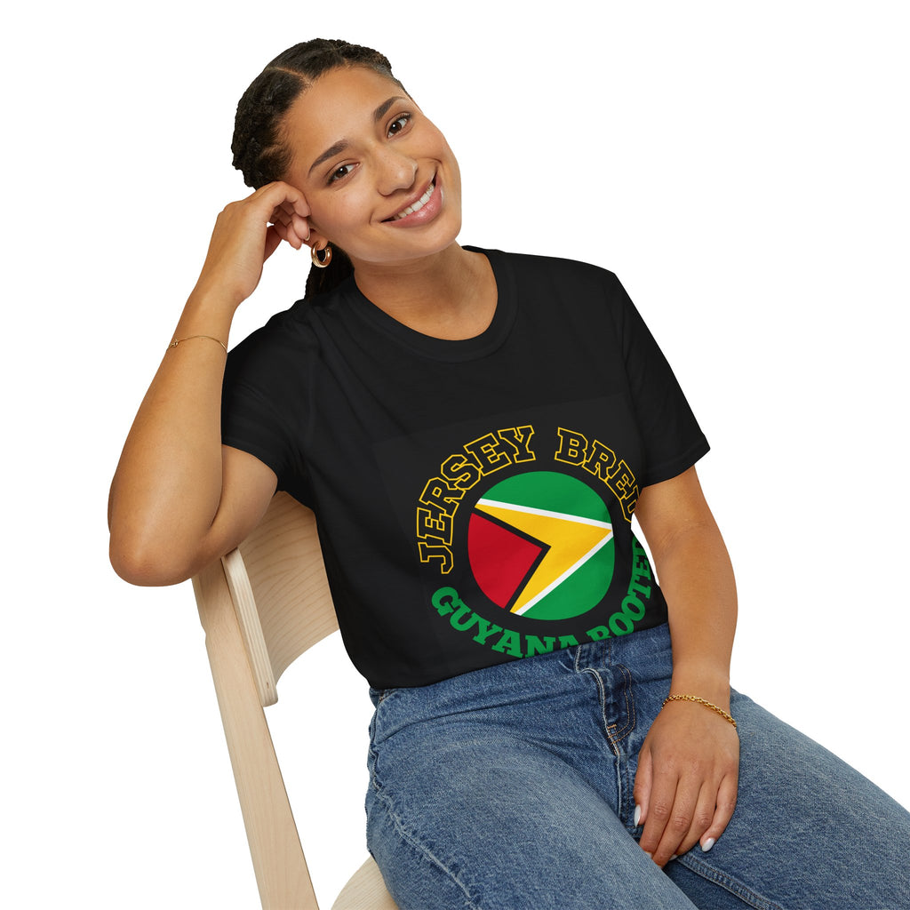 Guyana Roots Jersey T-Shirt – "Jersey Breed" Retro Flag Tee