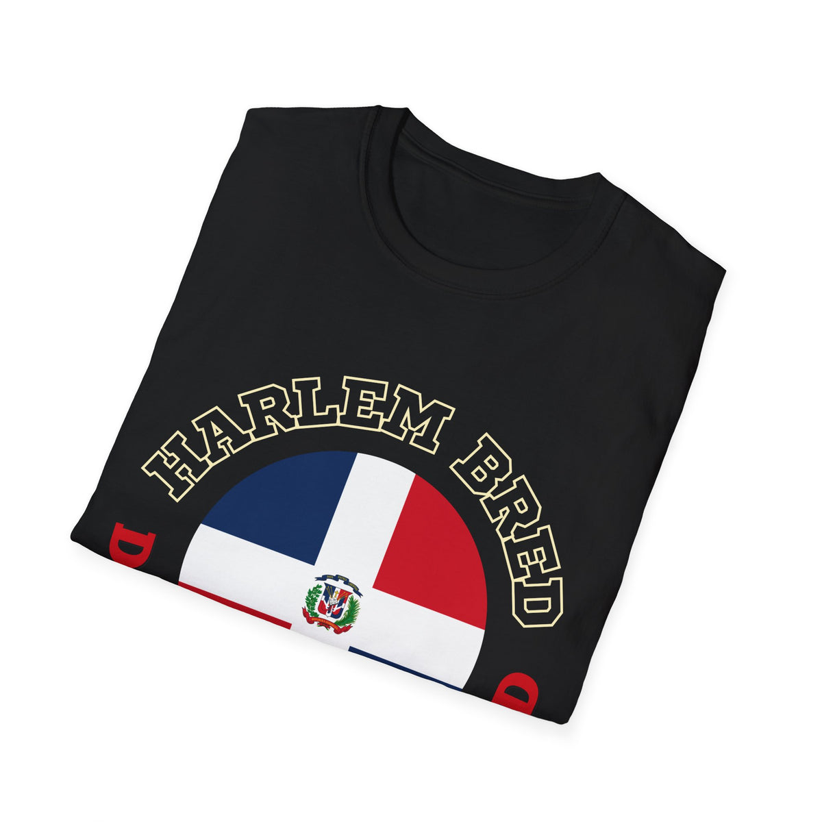 Harlem Bred Dominican Rooted Tee | Dominican Flag Graphic T-Shirt