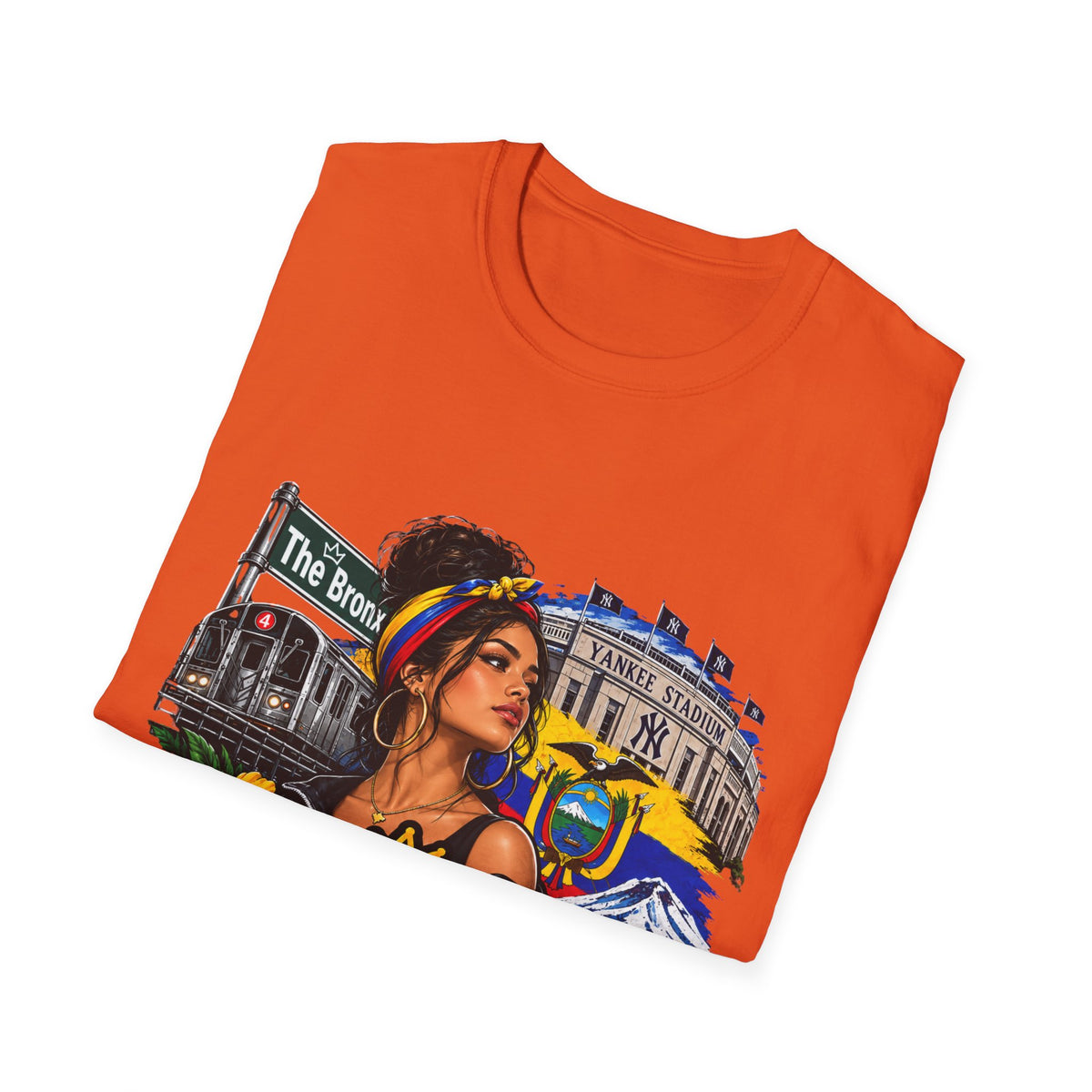 Bronx Ecuatoriana T-Shirt — Ecuadorian Pride NYC Floral Graphic