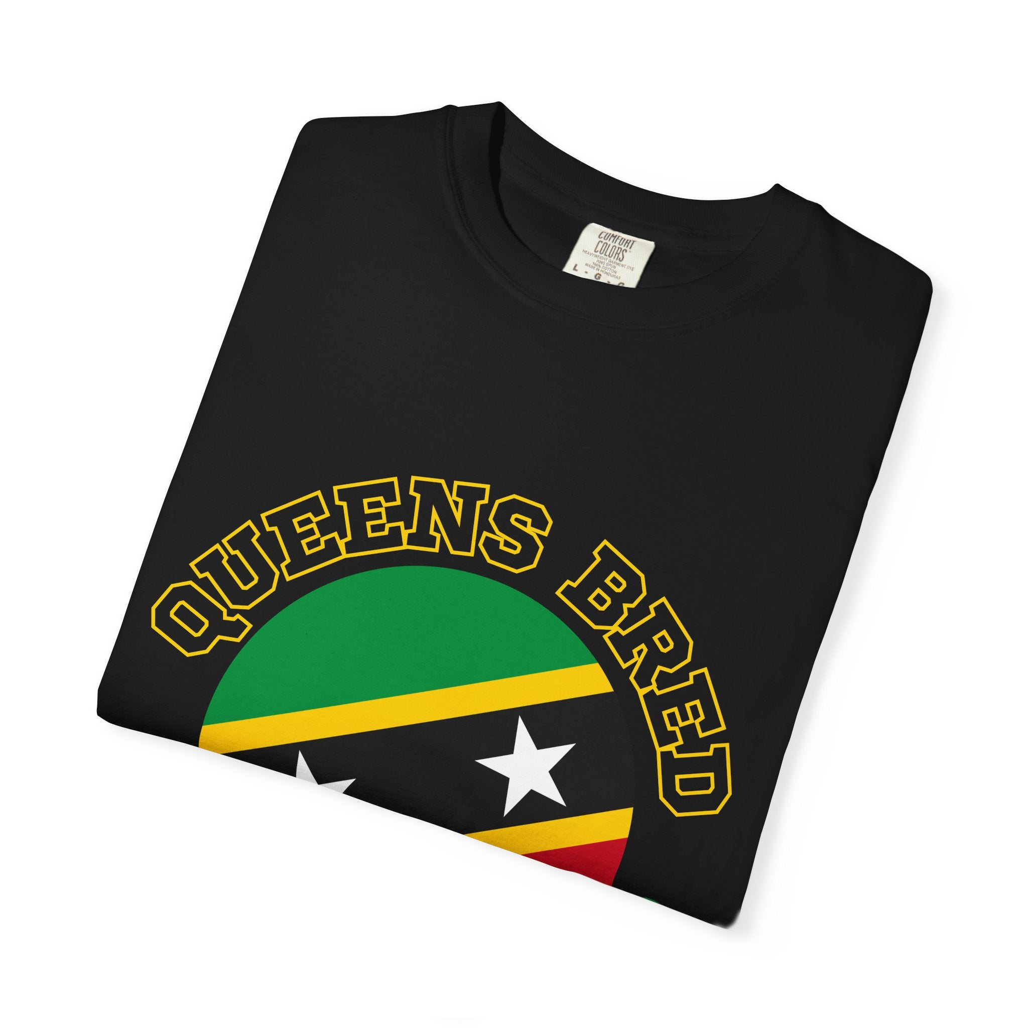 Queens Bred, St. Kitts Rooted Tee | Twin Island Pride Shirt