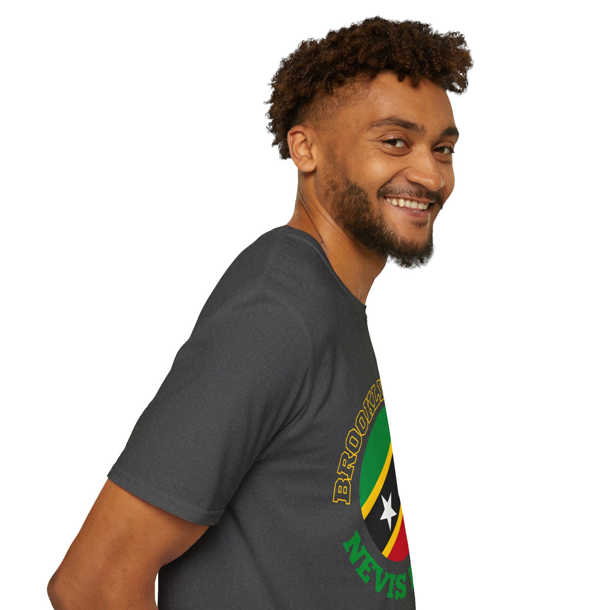 Brooklyn Bred Nevis Rooted T-Shirt — Caribbean Flag Pride Tee