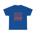 Harlem on Repeat Stack T-Shirt — Retro Orange Graphic Tee
