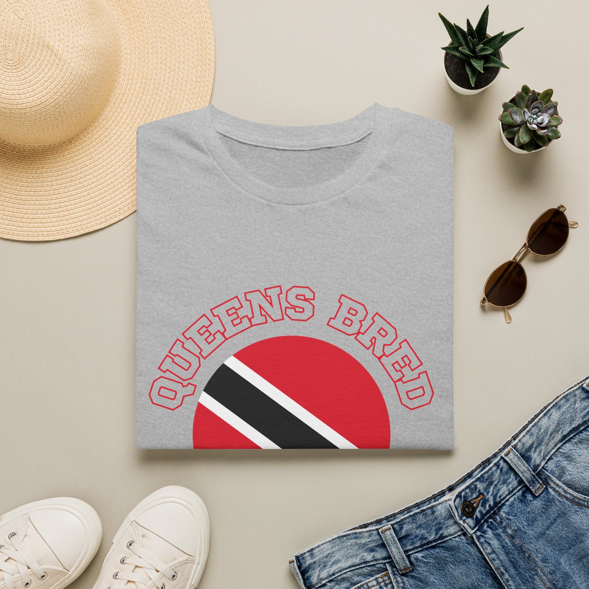 Queens Bred, Trini Rooted - Trinidad & Tobago Heritage T-Shirt