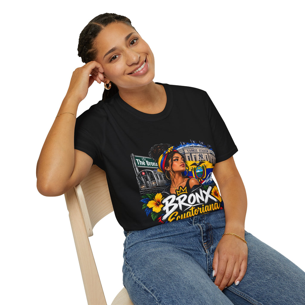 Bronx Ecuatoriana T-Shirt — Ecuadorian Pride NYC Floral Graphic