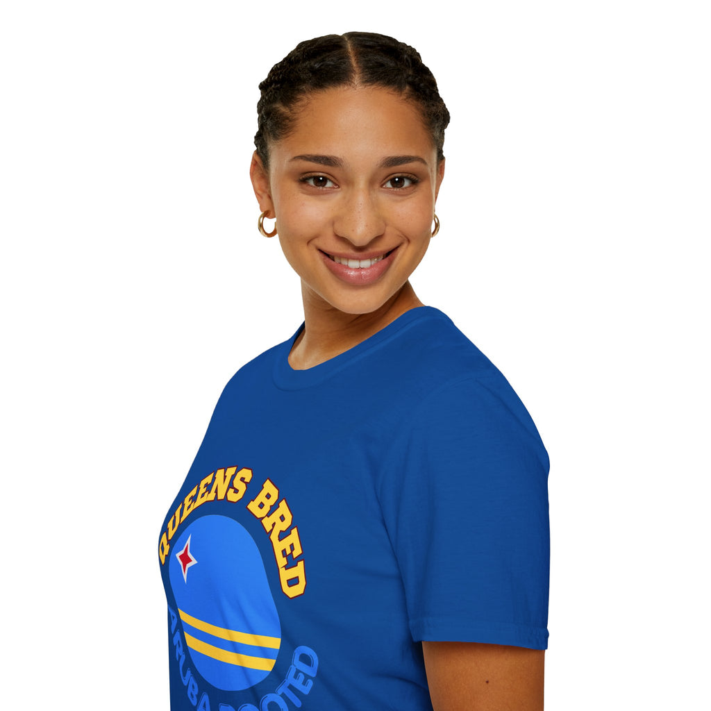 Queens Bred Aruba Rooted T-Shirt — Caribbean Pride Tee