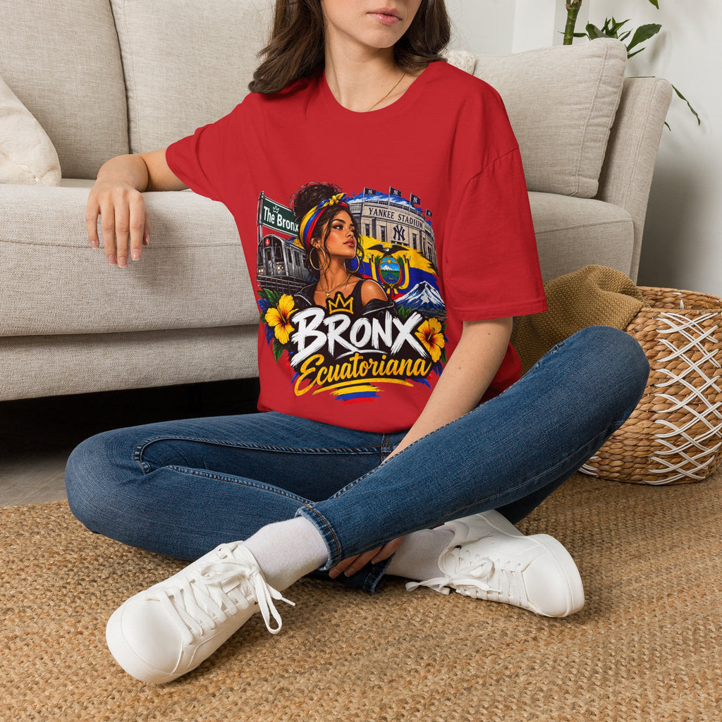 Bronx Ecuatoriana T-Shirt — Ecuadorian Pride NYC Floral Graphic