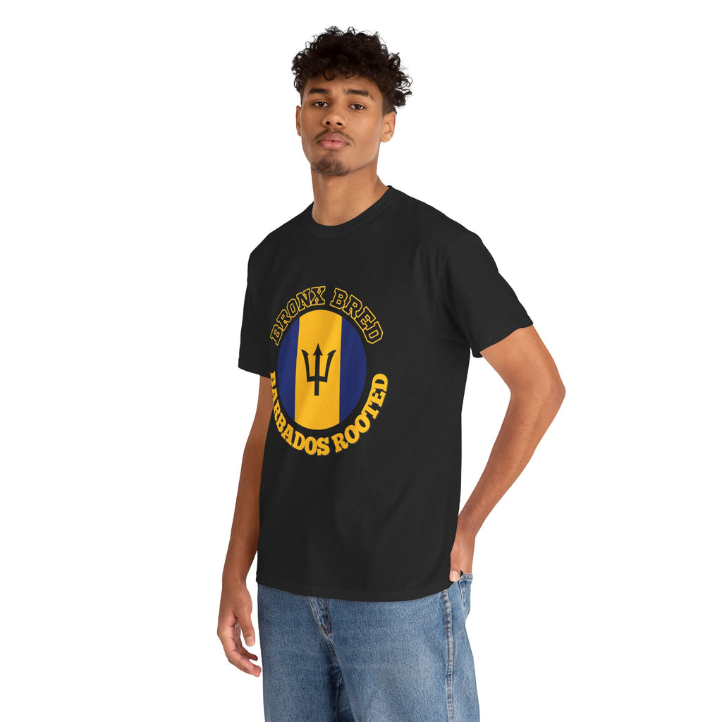 Barbados Rooted 'Bronx Bred' T-Shirt — Caribbean Pride Tee
