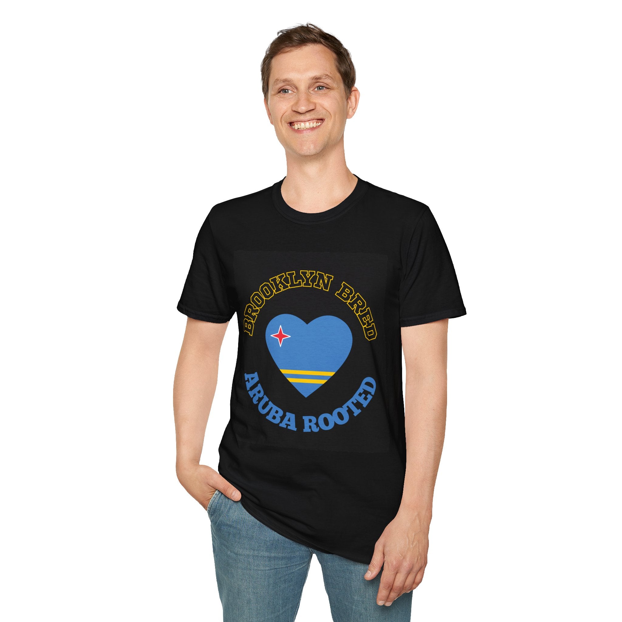 Brooklyn Bred Aruba Rooted T-Shirt — Heart Flag Travel Tee