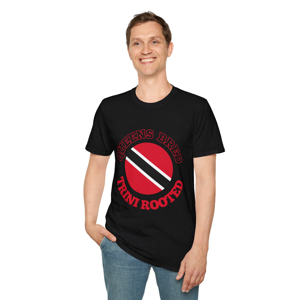 Queens Bred, Trini Rooted - Trinidad & Tobago Heritage T-Shirt