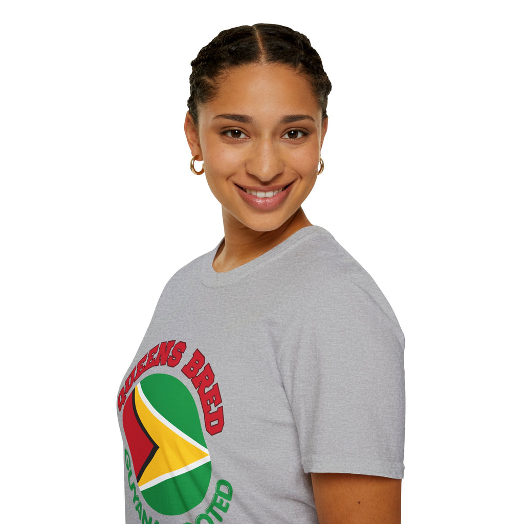Queens Bred Guyana Rooted T-Shirt — Guyanese Flag Pride Tee