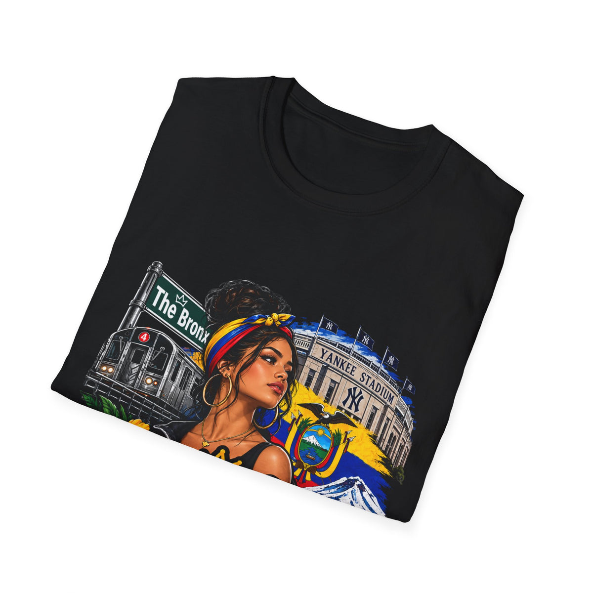 Bronx Ecuatoriana T-Shirt — Ecuadorian Pride NYC Floral Graphic