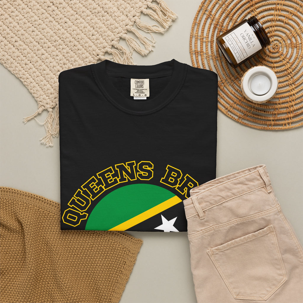 Queens Bred, St. Kitts Rooted Tee | Twin Island Pride Shirt